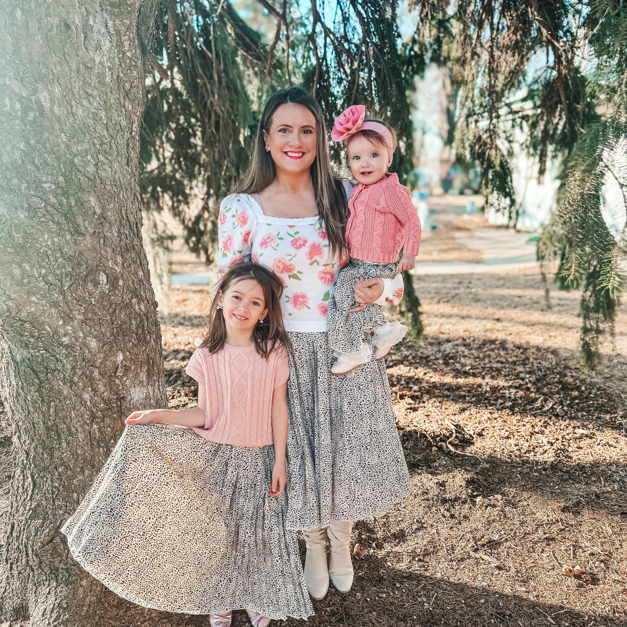Missy Leopard Pleated Mommy and Me Matching Skirts