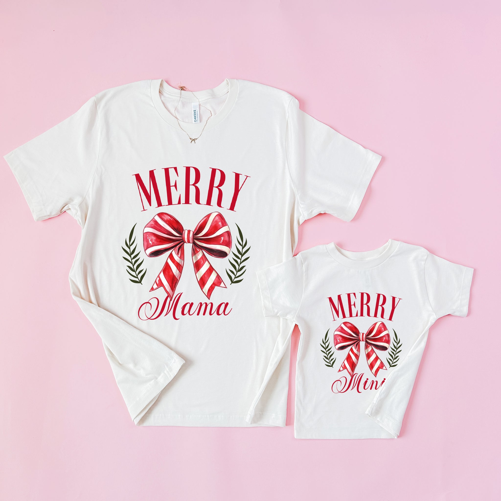 Merry Mama and Mini Matching Shirts for Christmas Shop Matching Outfits