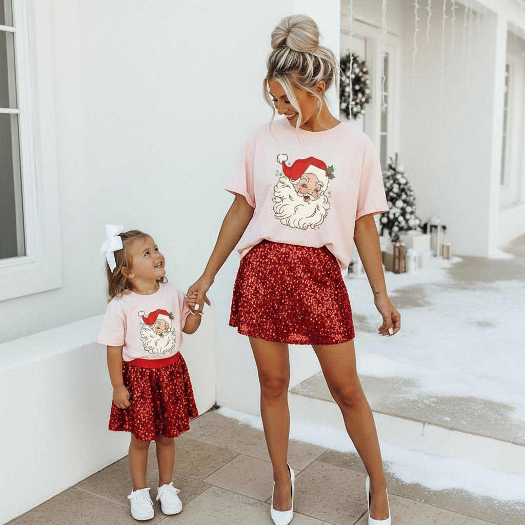 Santa Era Mommy and Me Christmas Shirts