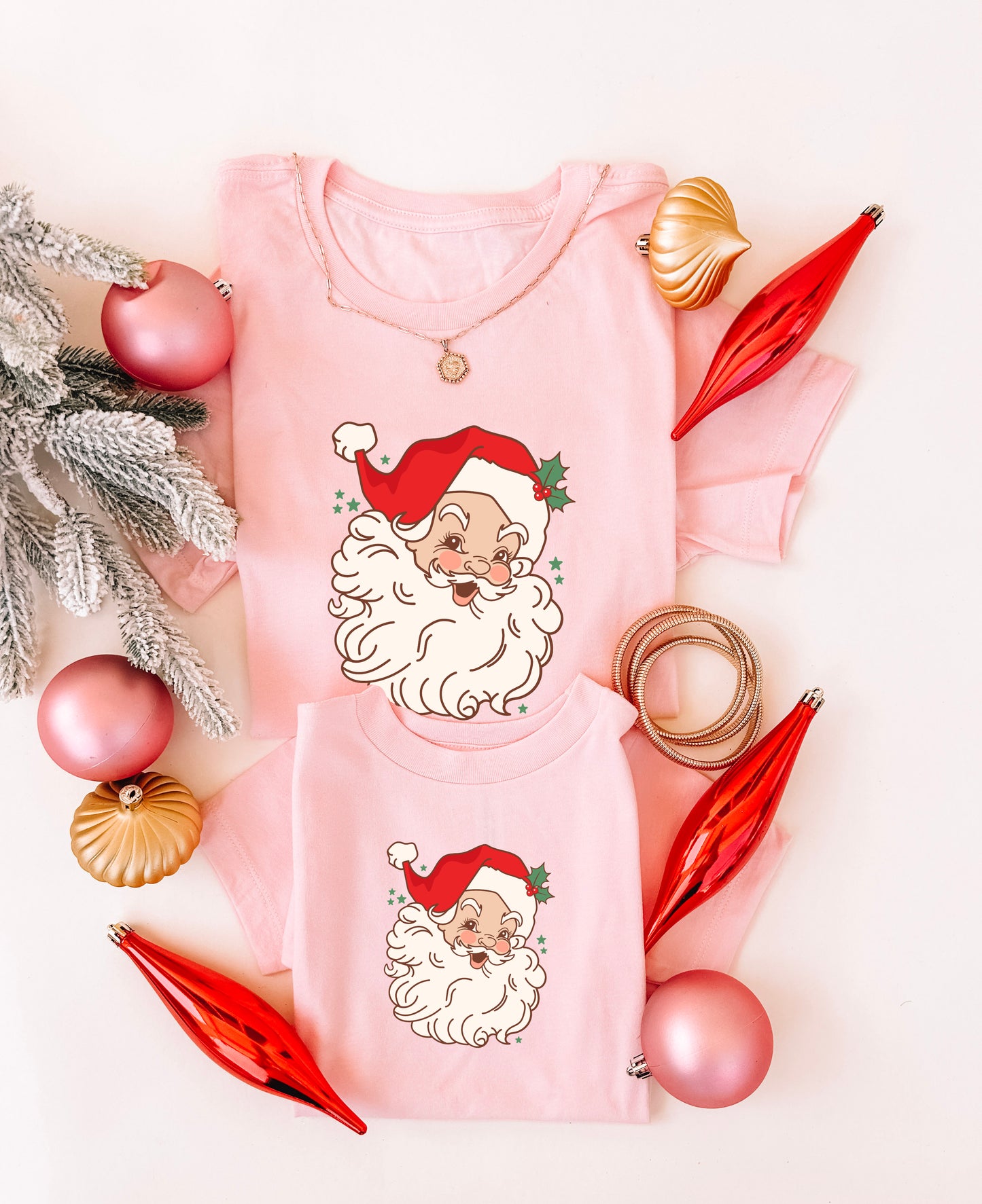 Santa Era Mommy and Me Christmas Shirts