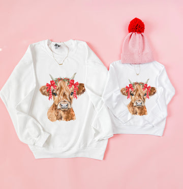 Western Christmas Mommy & Me Sweatshirts | Cozy & Trendy Winter Style