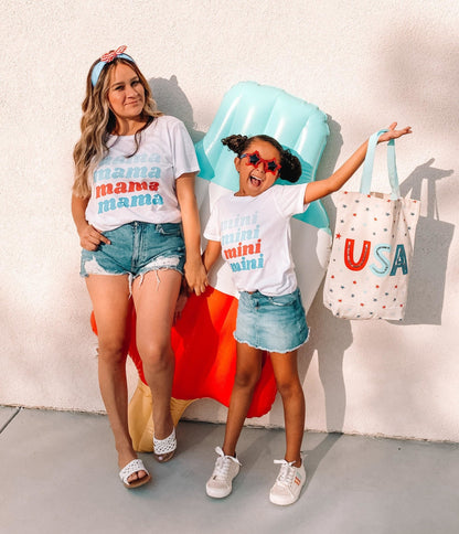 Americana Mama +Mini Matching Shirts - LITTLE MIA BELLA