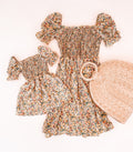 Anitas Yellow Floral Mommy & Me Matching Dresses - LITTLE MIA BELLA