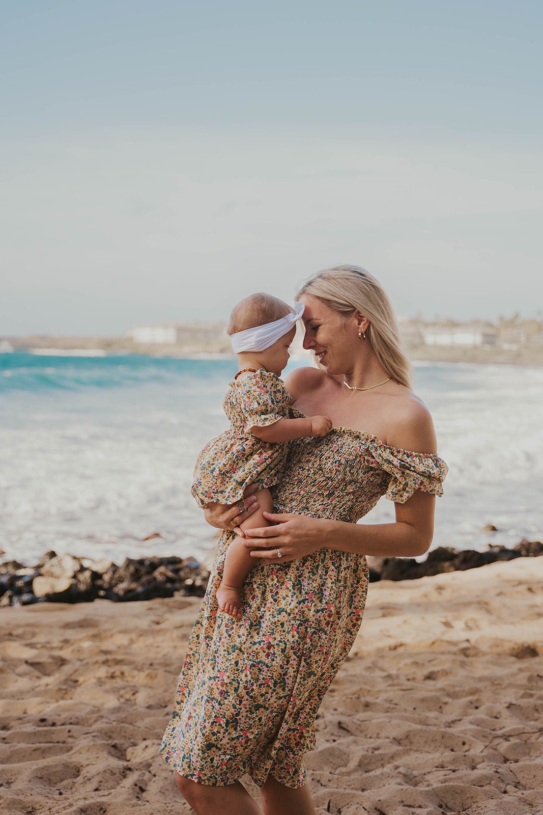 Anitas Yellow Floral Mommy & Me Matching Dresses - LITTLE MIA BELLA