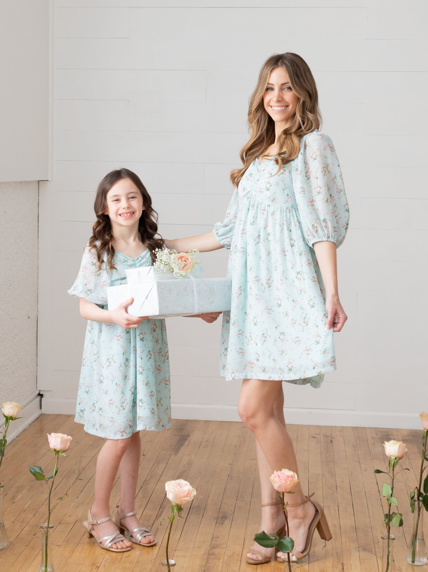 Azul Mommy & Me Matching Dresses - LITTLE MIA BELLA