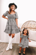 Black and White Checkered Dresses Mama Matching Dresses - LITTLE MIA BELLA