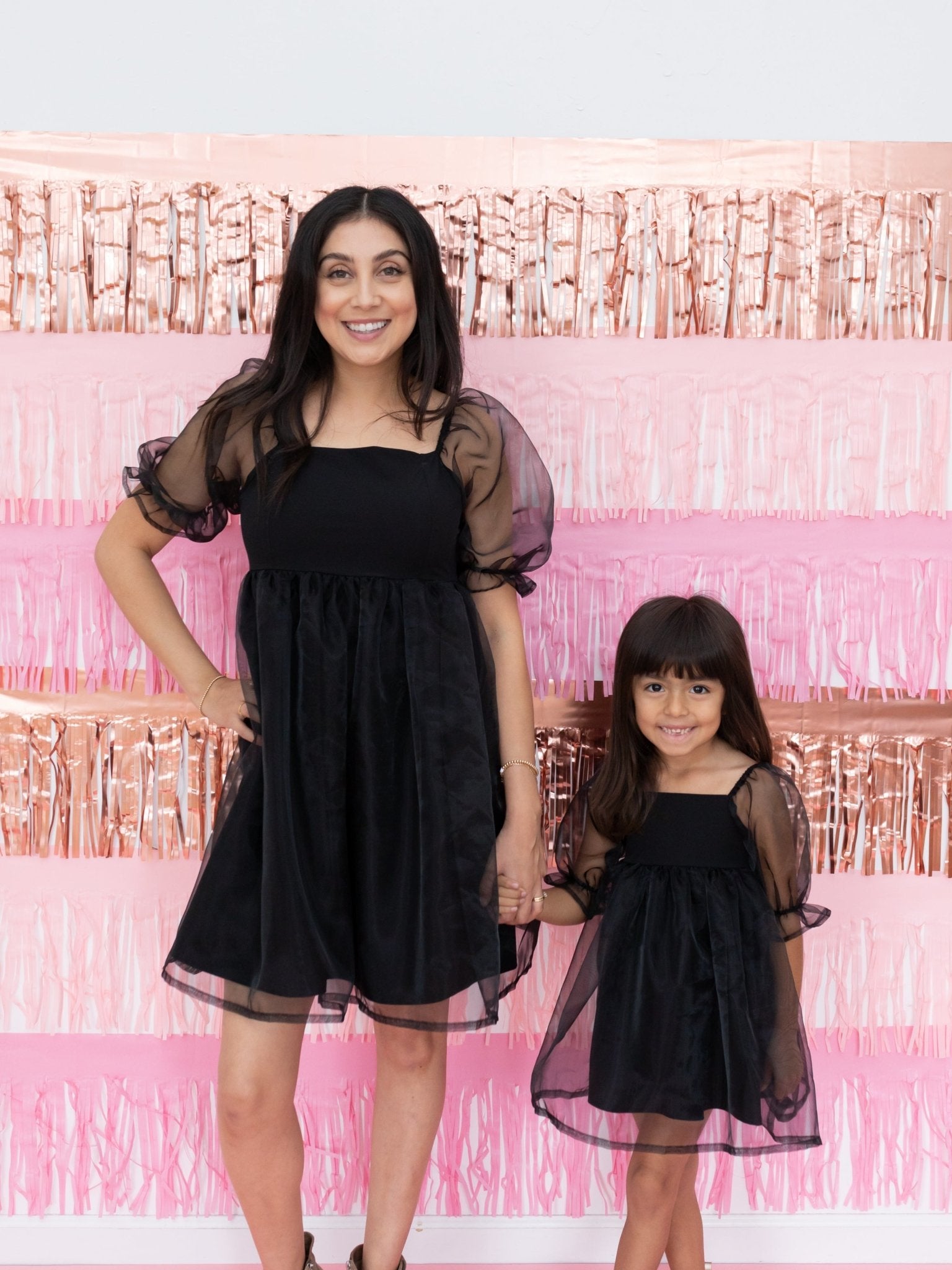 Mommy and me black dresses best sale