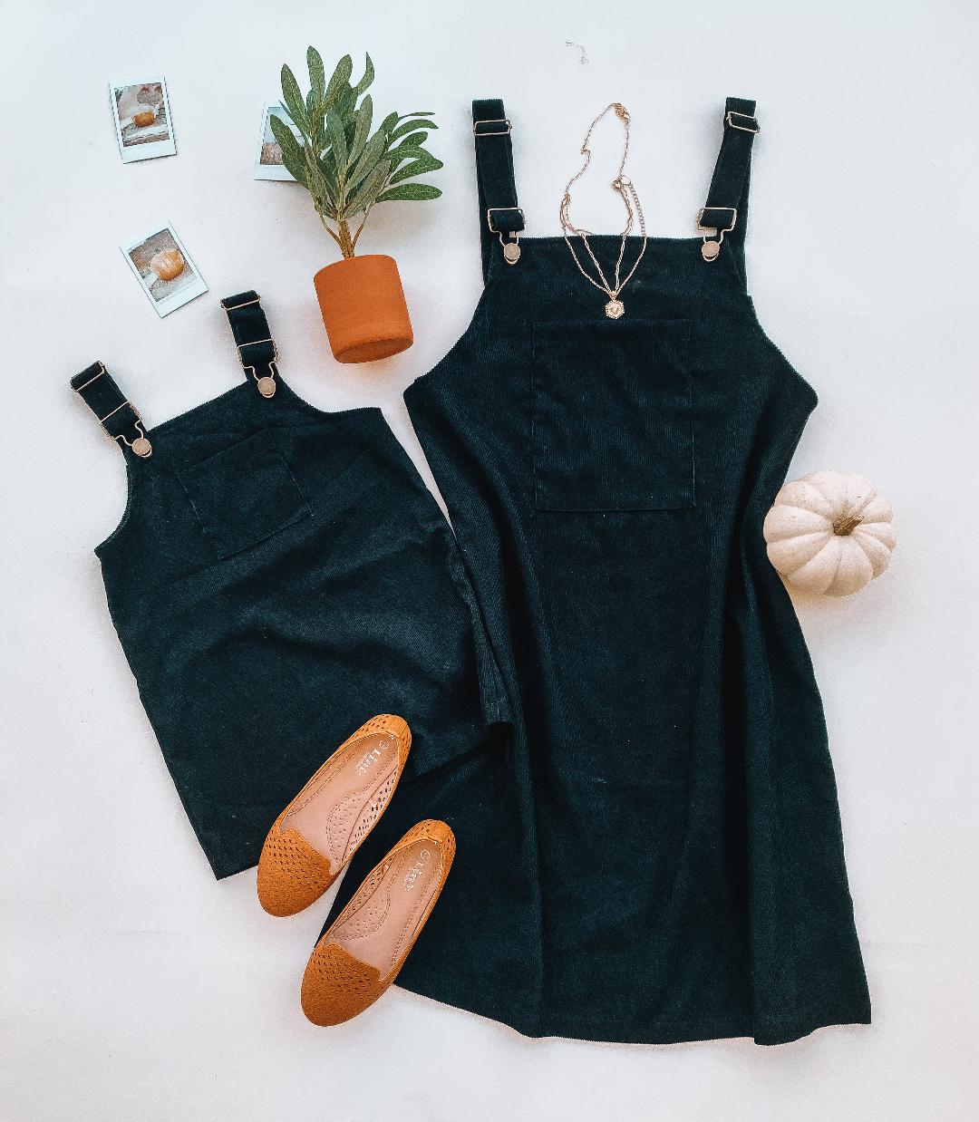 Black Corduroy Overalls Matching Outfits