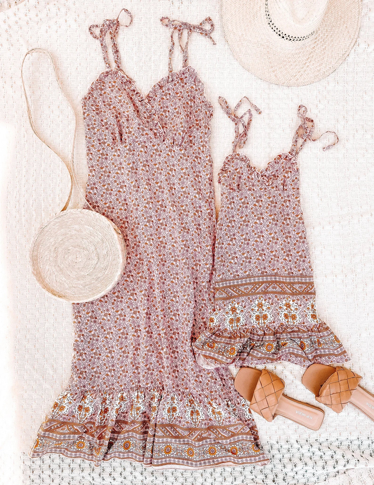 Bohemian Floral Mommy & Me Matching Dresses Bohemian Floral Mommy & Me Matching Dresses
