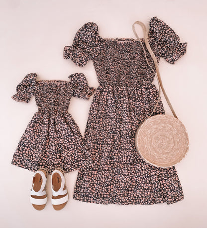 CAROLINAS FLORAL DRESS Mama Matching Dresses - LITTLE MIA BELLA