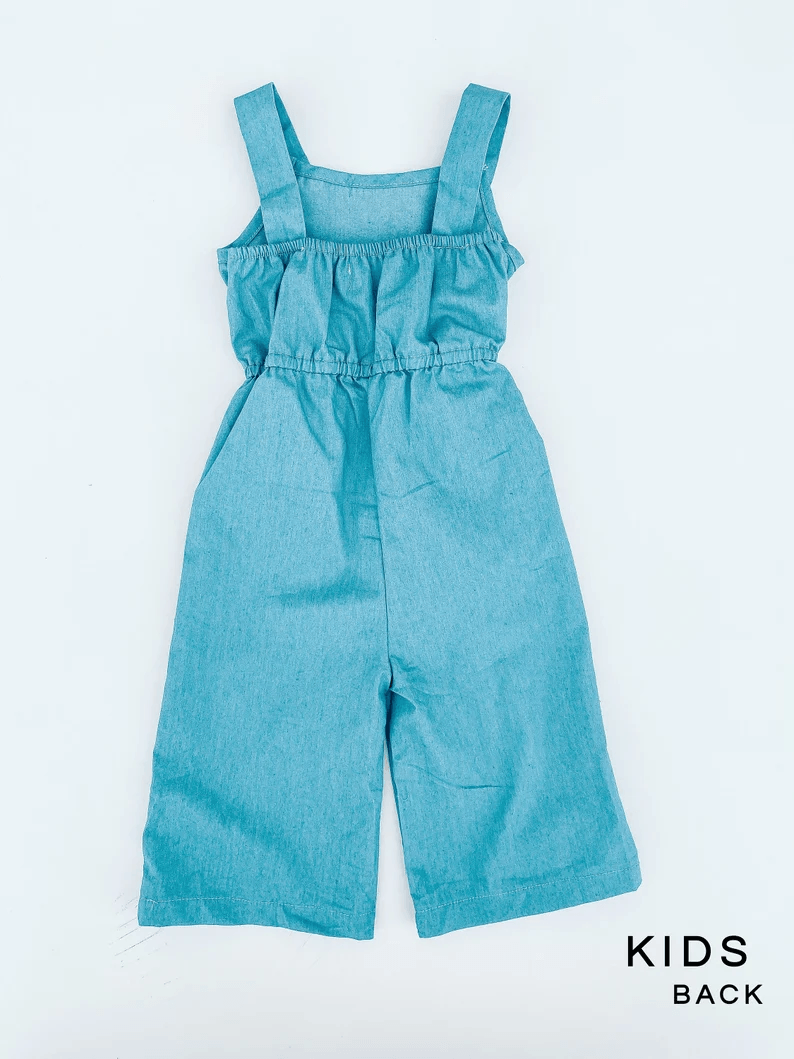 Chambray Mommy and Me Jumpsuit - LITTLE MIA BELLA