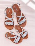 Cielito Mommy and Me Comfort Ankle Matching Sandals - LITTLE MIA BELLA