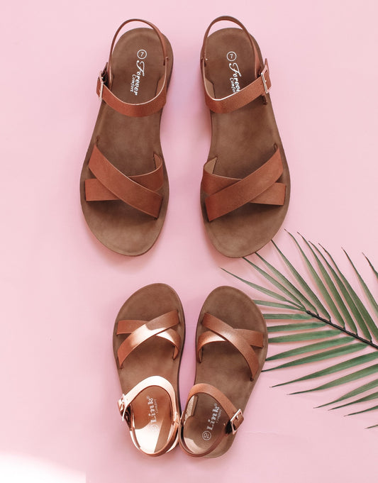 Comfort Ankle Mommy and Me Matching Sandals - LITTLE MIA BELLA