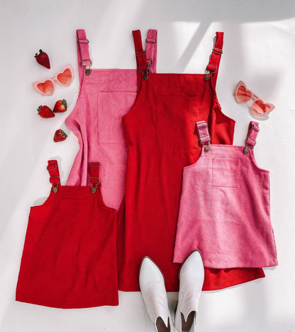 Cupid Dress Overalls Matching Outfits - LITTLE MIA BELLA