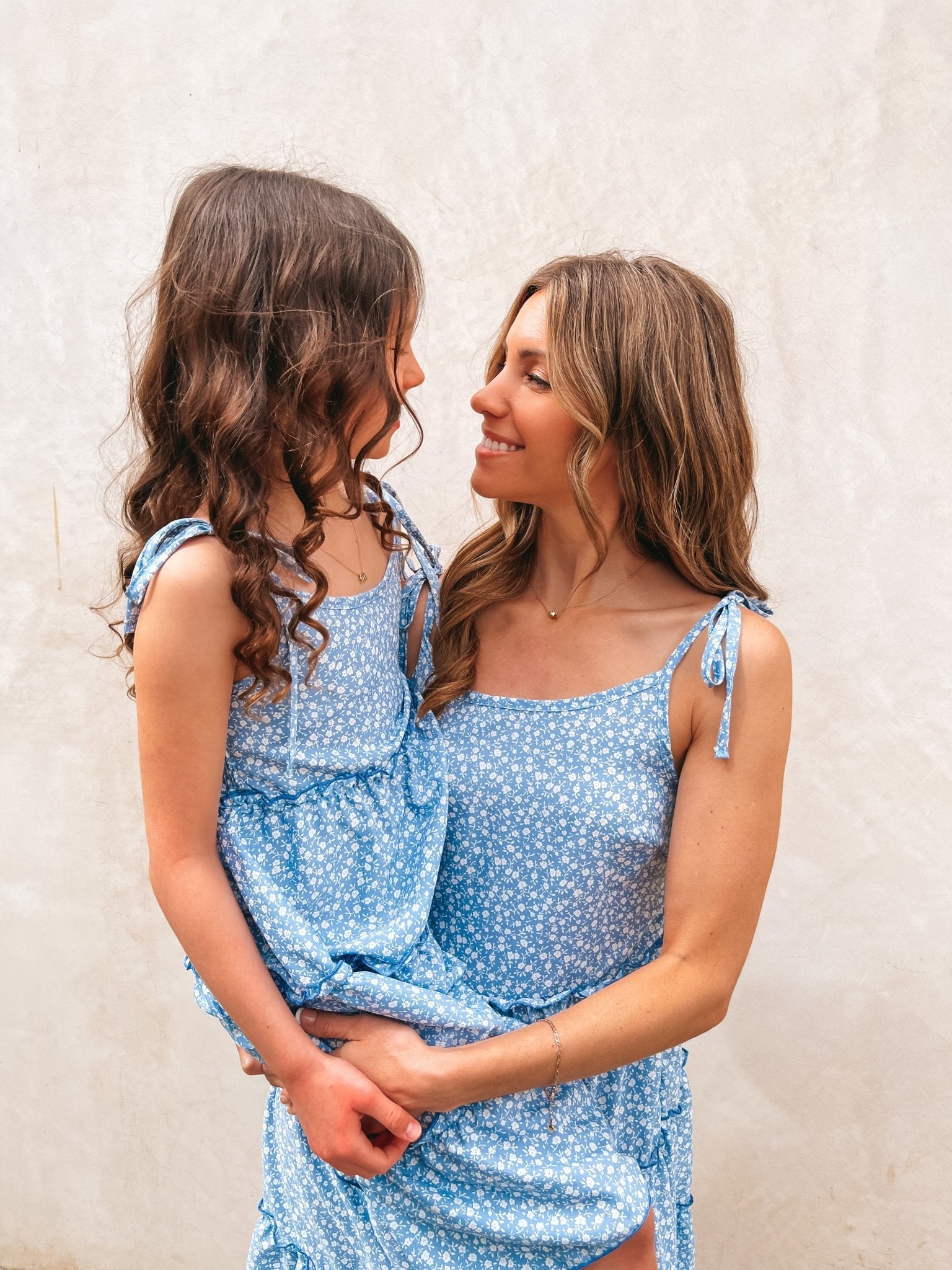 Blue mommy sale and me dresses