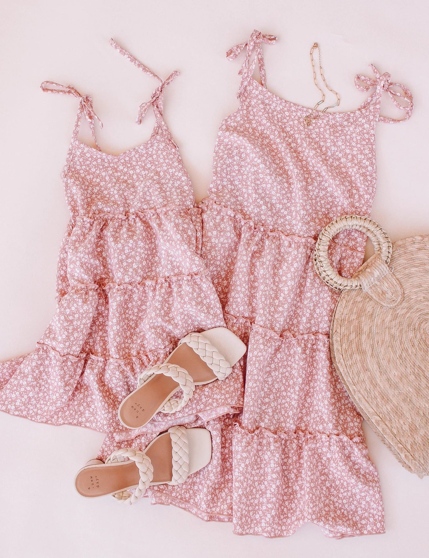 Dusty Pink Darling Mommy and Me Matching Dresses - LITTLE MIA BELLA