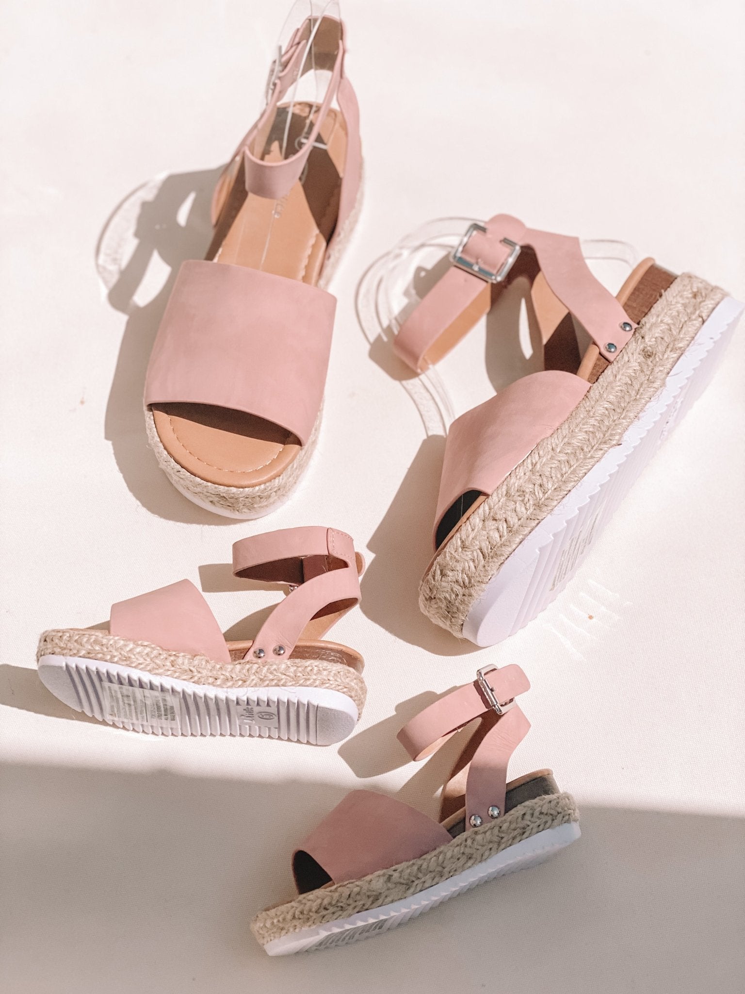 Dusty pink wedges online