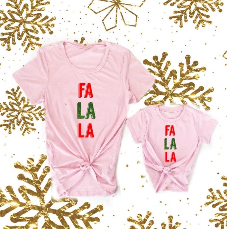 Fa La La Mommy & Me Shirts - LITTLE MIA BELLA