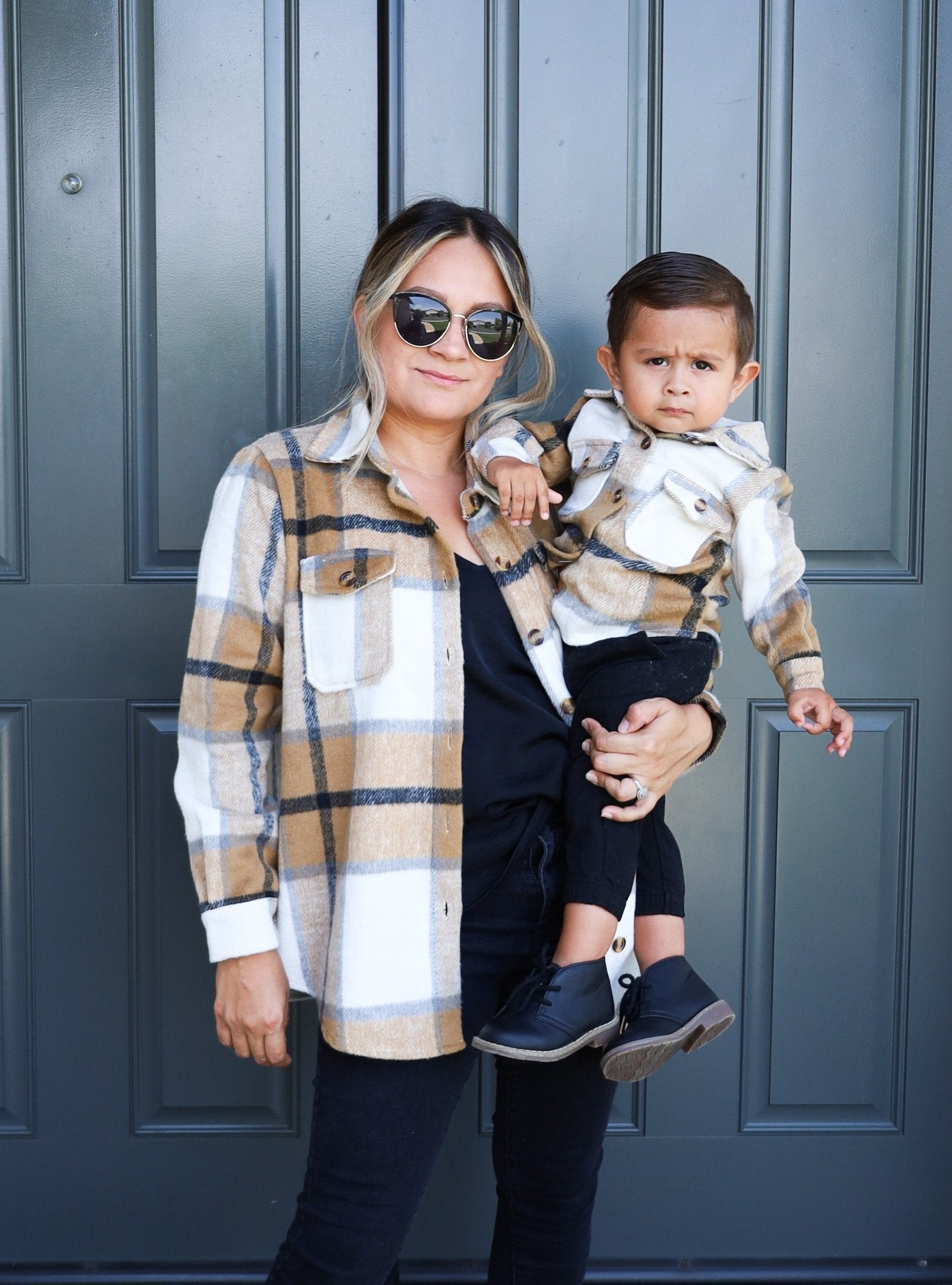 Fall Flannels Mommy and Me Matching Shackets - LITTLE MIA BELLA