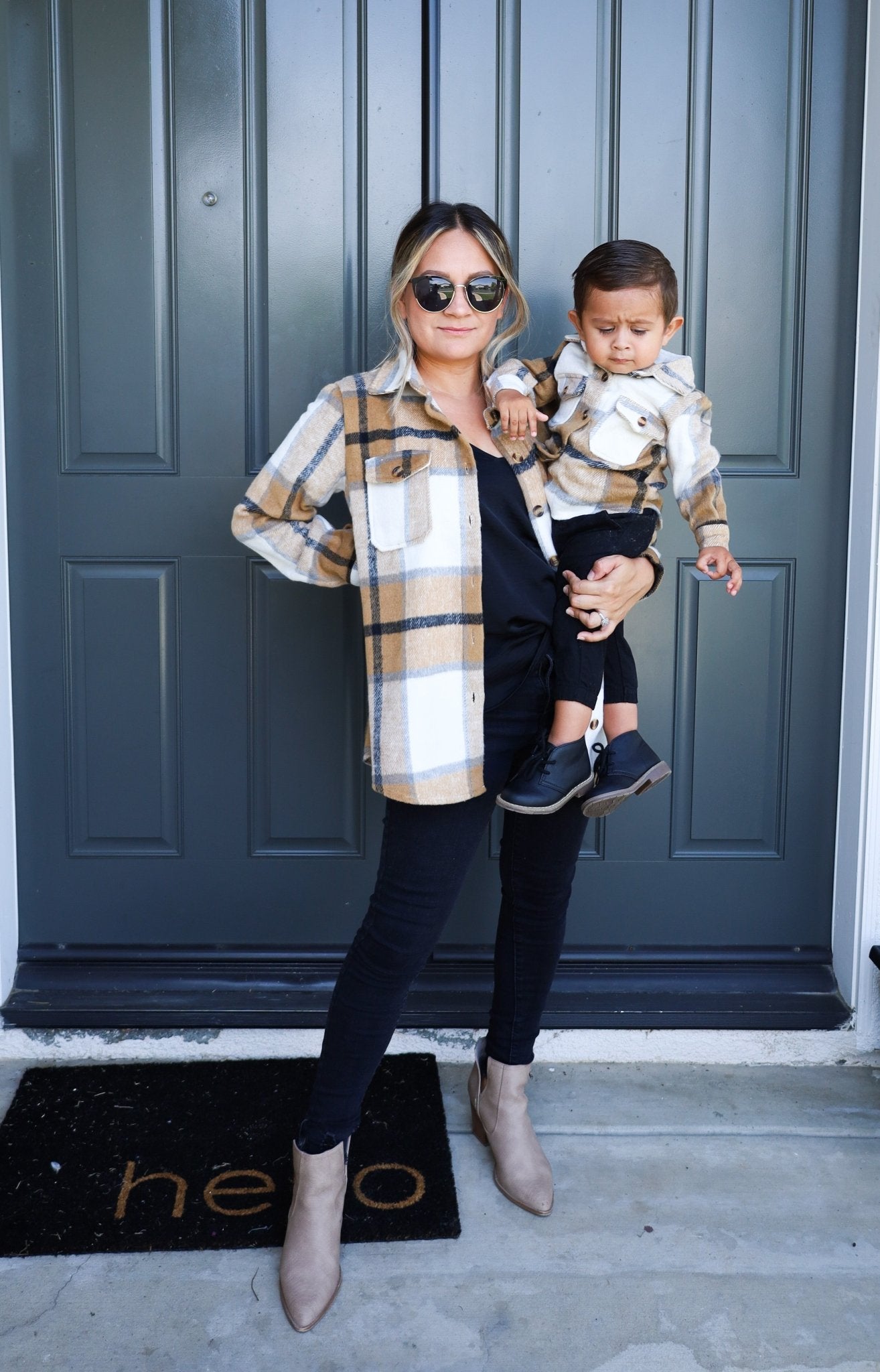 Fall Flannels Mommy and Me Matching Shackets - LITTLE MIA BELLA