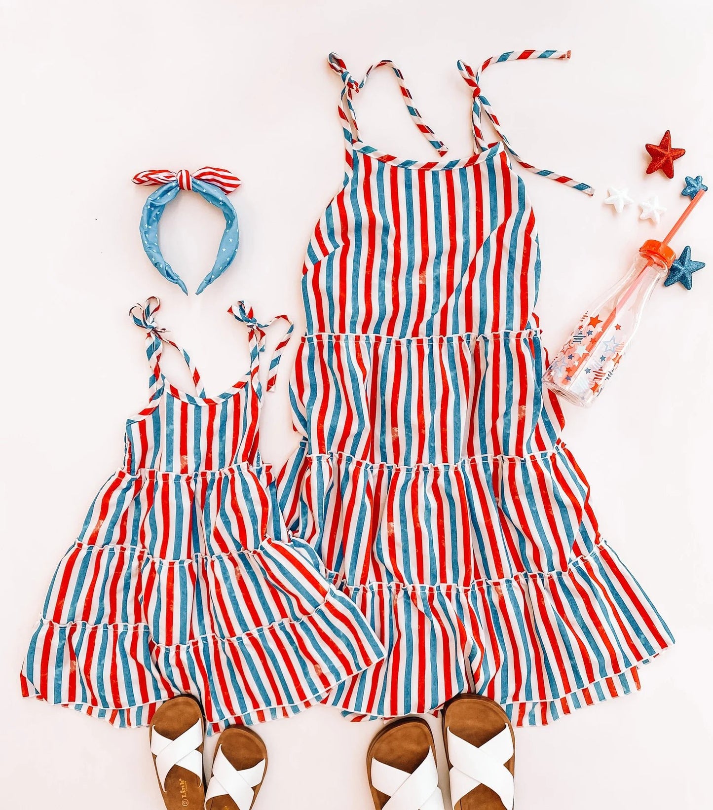 Festive 4th Mommy & Me Matching Dresses - LITTLE MIA BELLA