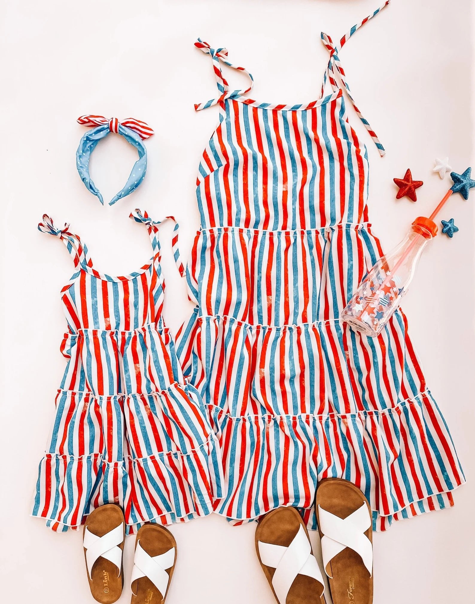 Festive 4th Mommy & Me Matching Dresses - LITTLE MIA BELLA