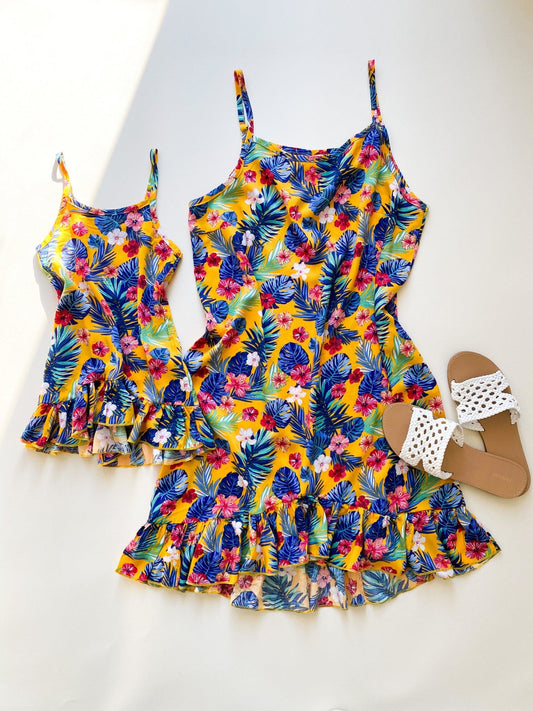 Floral and Tropical Alice Matching Dresses - LITTLE MIA BELLA