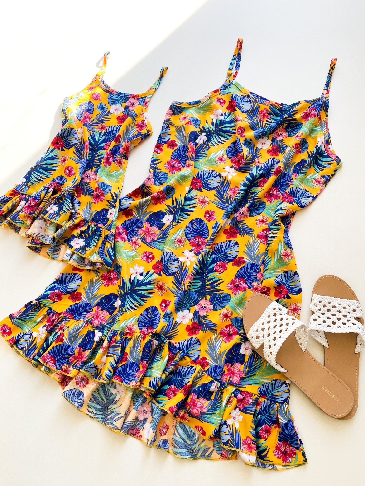 Floral and Tropical Alice Matching Dresses - LITTLE MIA BELLA