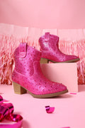 Fuchsia Western Mommy and Me Boots - LITTLE MIA BELLA