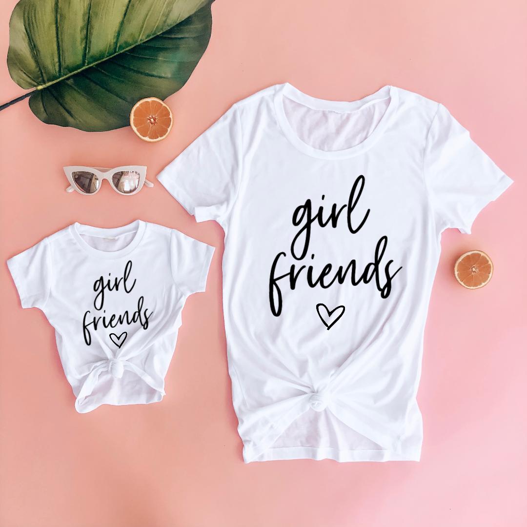 Girl Friends Mommy and Me Matching Shirts - LITTLE MIA BELLA