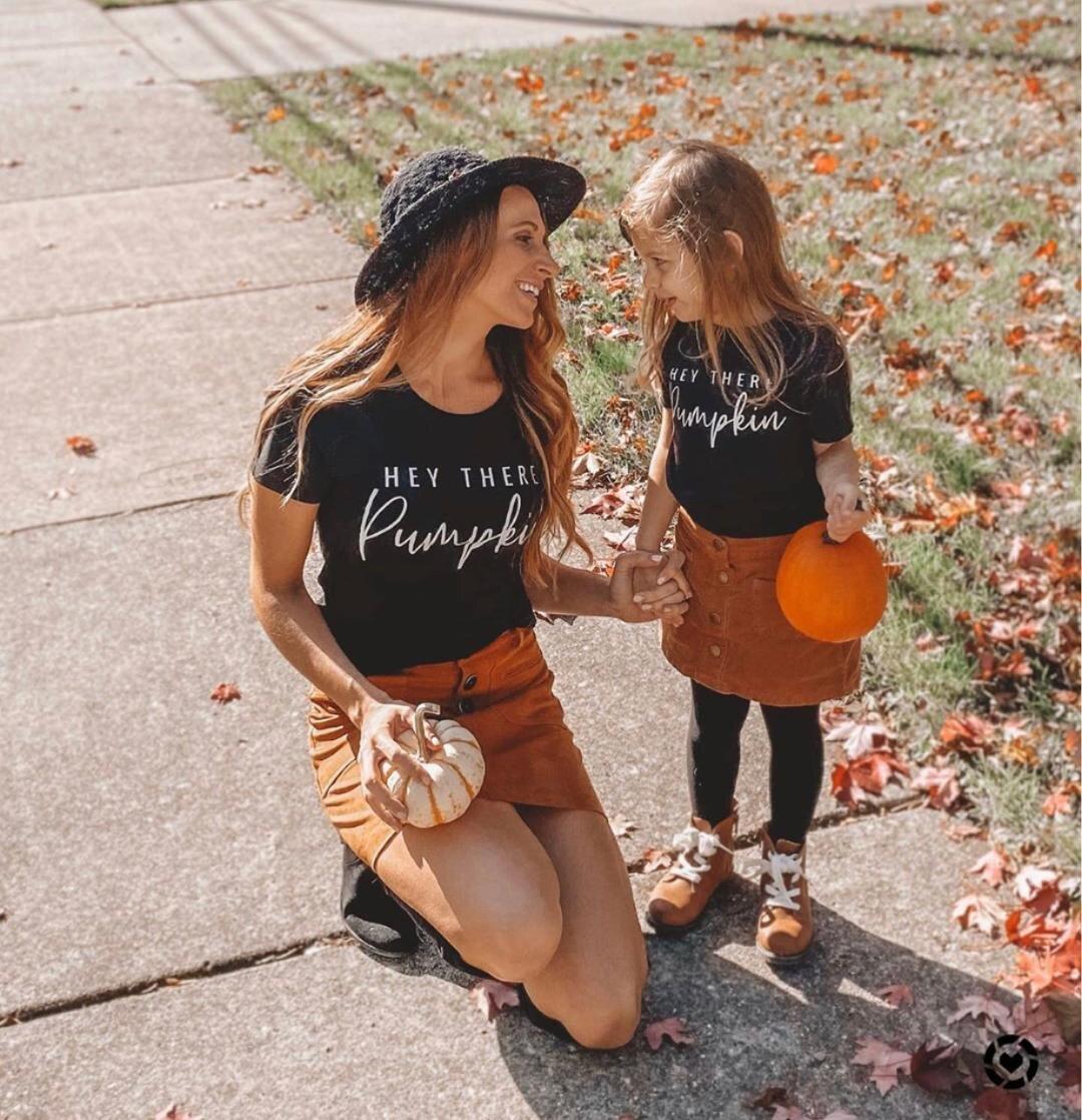 Hey There Pumpkin Matching Shirts - LITTLE MIA BELLA