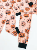 Jack-O' Lantern Matching Pajamas - LITTLE MIA BELLA