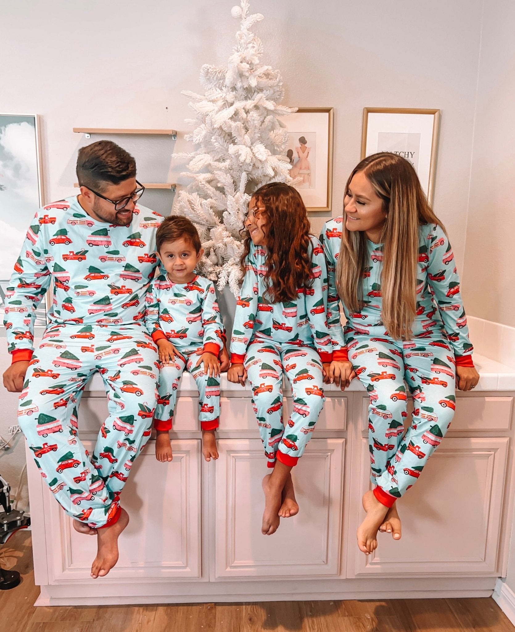 Mum and daughter store matching christmas dress