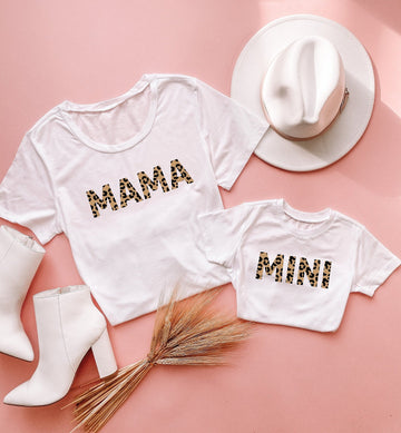 Leopard Mama and Mini Matching Shirt - LITTLE MIA BELLA