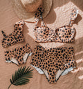 Leopard two pc Mommy & Me Swimsuits - LITTLE MIA BELLA