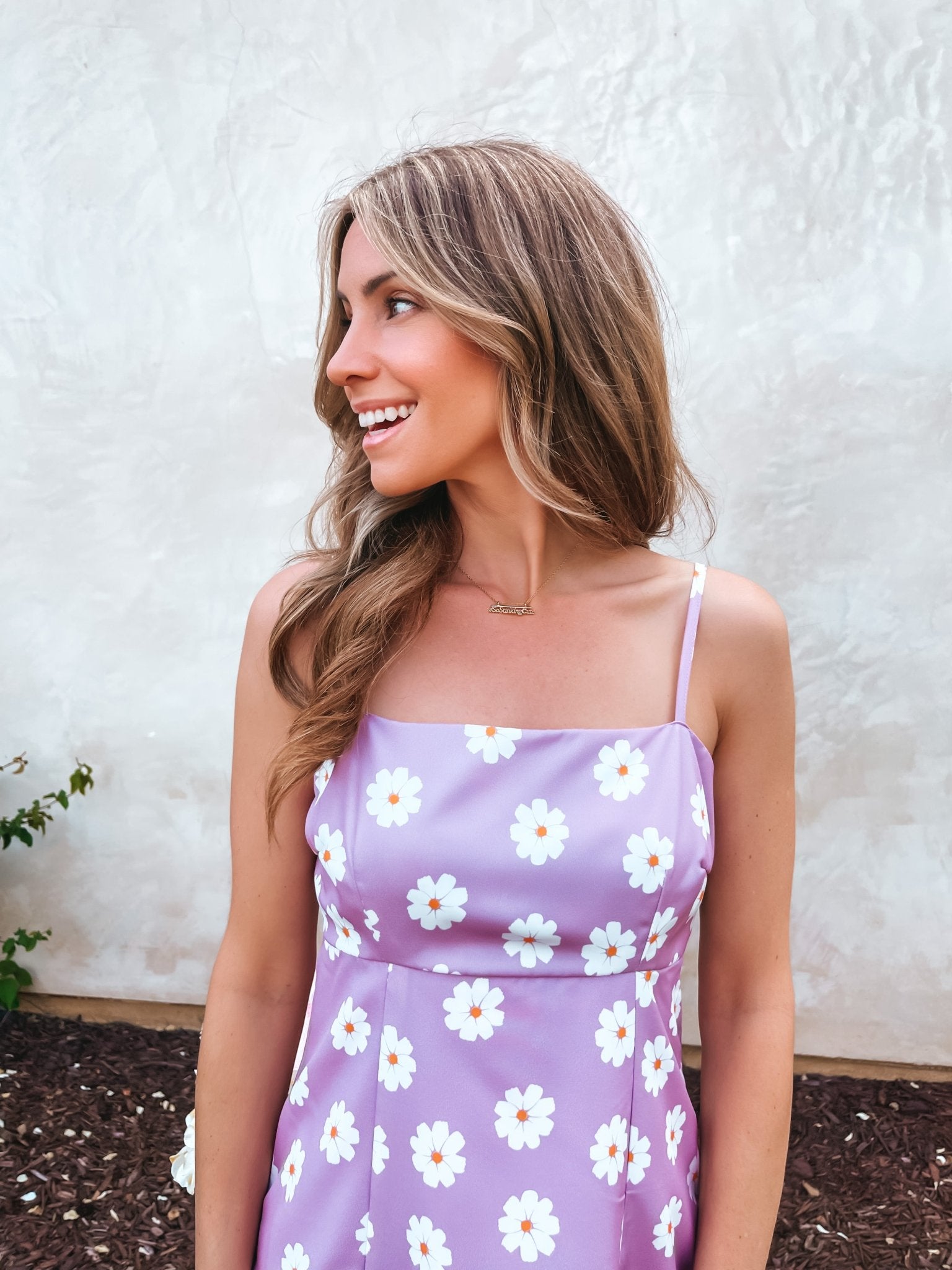 Lilac Flower Mommy and Me Matching Dresses