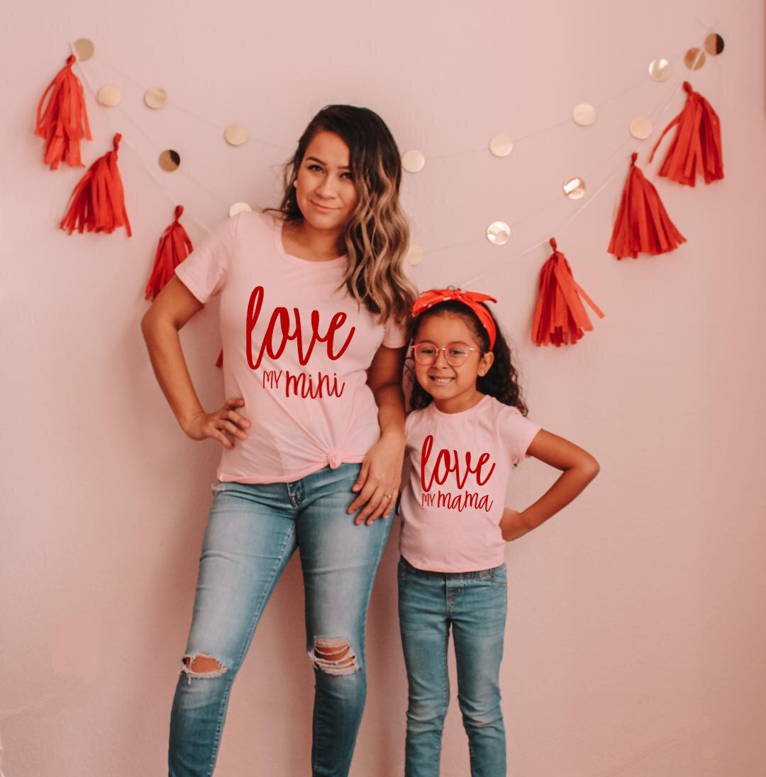 Love My Mini-Love My Mama Matching Shirts - LITTLE MIA BELLA