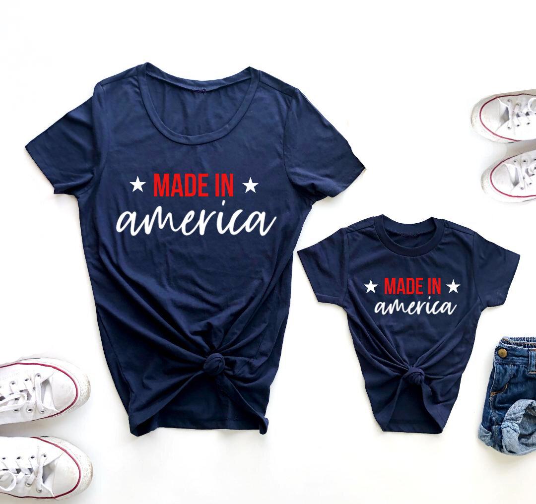 Made in America Matching Shirts - LITTLE MIA BELLA