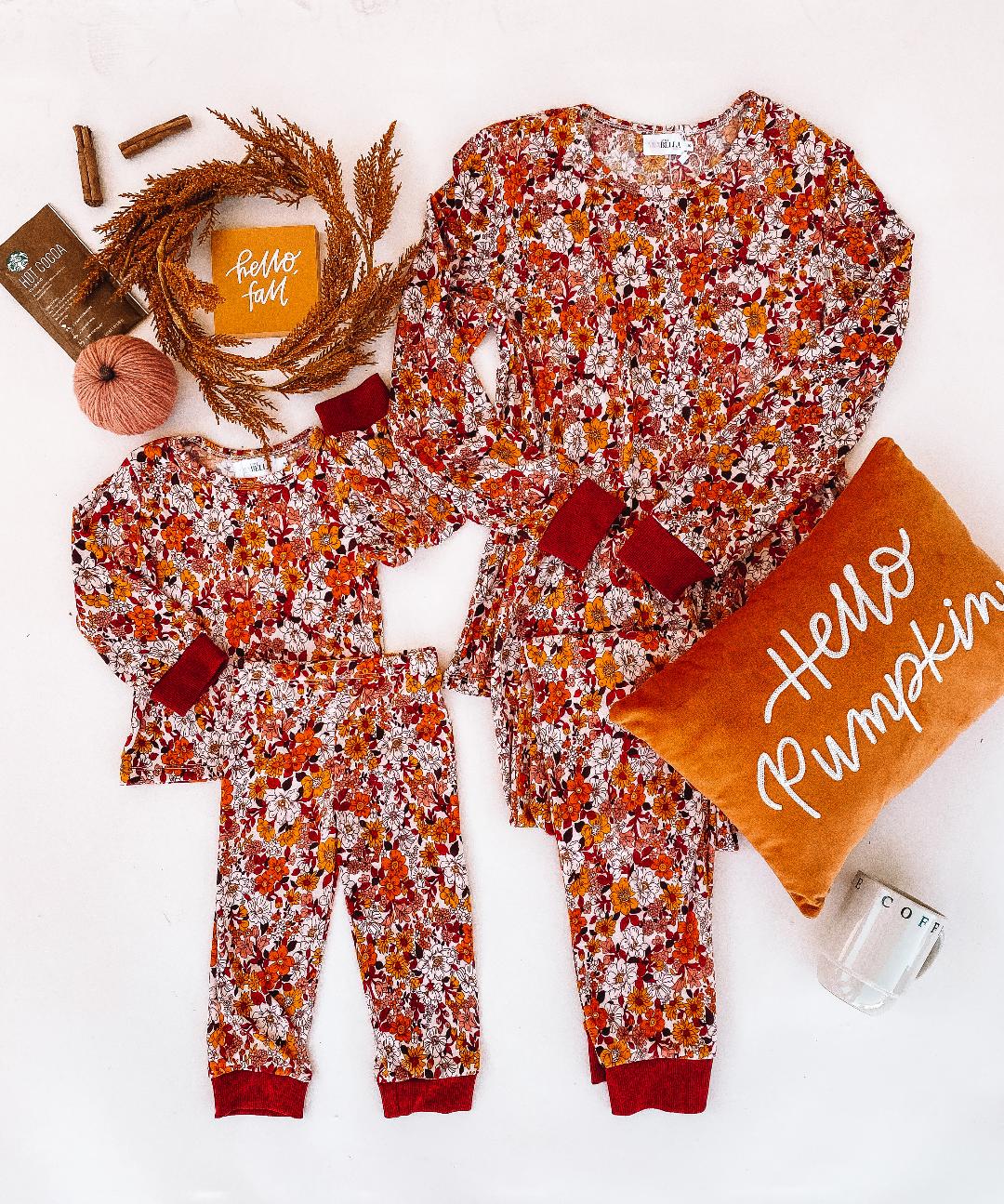 Madeline Fall Matching Pajamas - LITTLE MIA BELLA