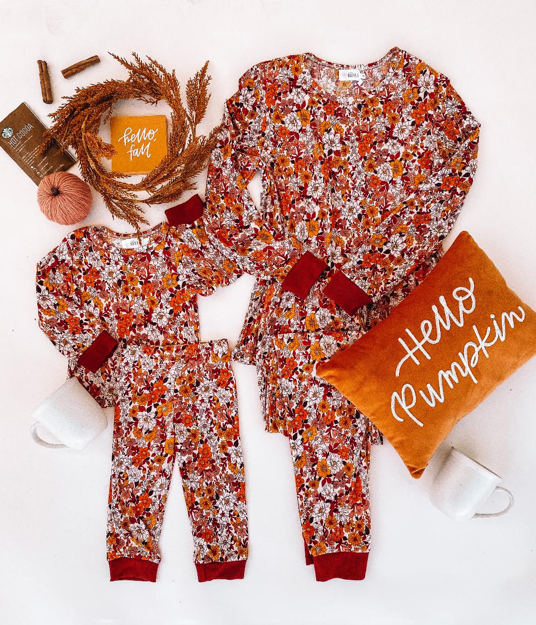 Madeline Fall Matching Pajamas - LITTLE MIA BELLA