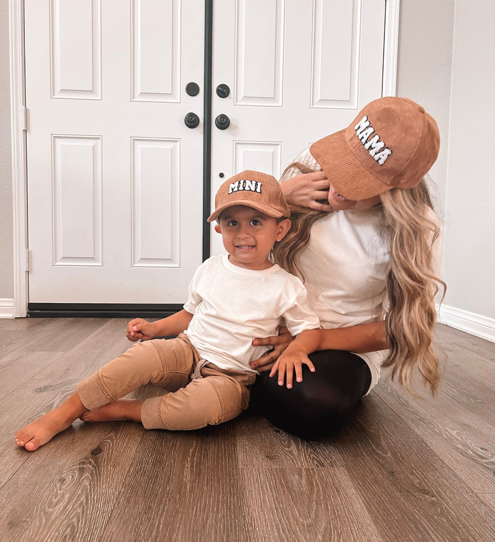 Mama & Mini Brown Matching Hats - LITTLE MIA BELLA