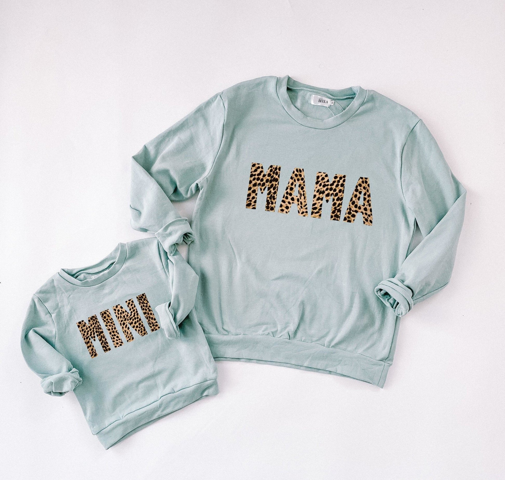 Mama & Mini Mint Matching Sweaters - LITTLE MIA BELLA