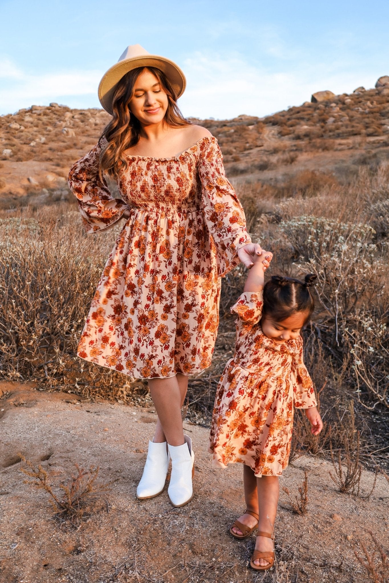 mom and me matching dress MARIGOLD Mommy Dresses, 6/8 Another look at the With adorable puff sleeves Style:SR1105J Chest:51