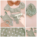 Minty Green Mommy and Me Bikini - LITTLE MIA BELLA