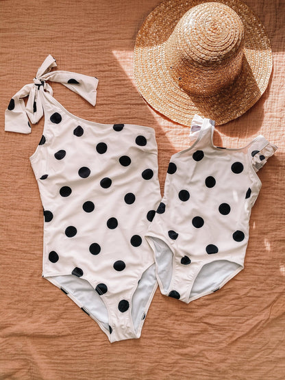 Miss Polka Dot Mommy and Me Swimsuit - LITTLE MIA BELLA