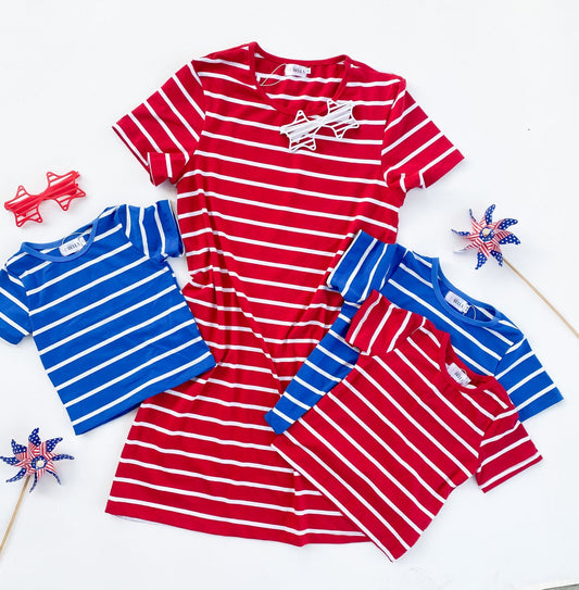 Mix and match red white and blue Mommy & Me - LITTLE MIA BELLA