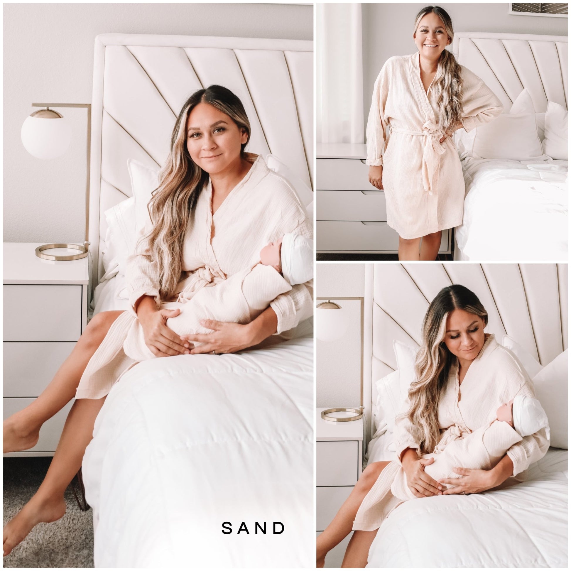 Mommy and Me Robe + Swaddle - LITTLE MIA BELLA