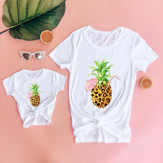 Pineapple Mommy and Me Shirt - LITTLE MIA BELLA