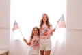 Pink Party in the USA Matching Shirts - LITTLE MIA BELLA