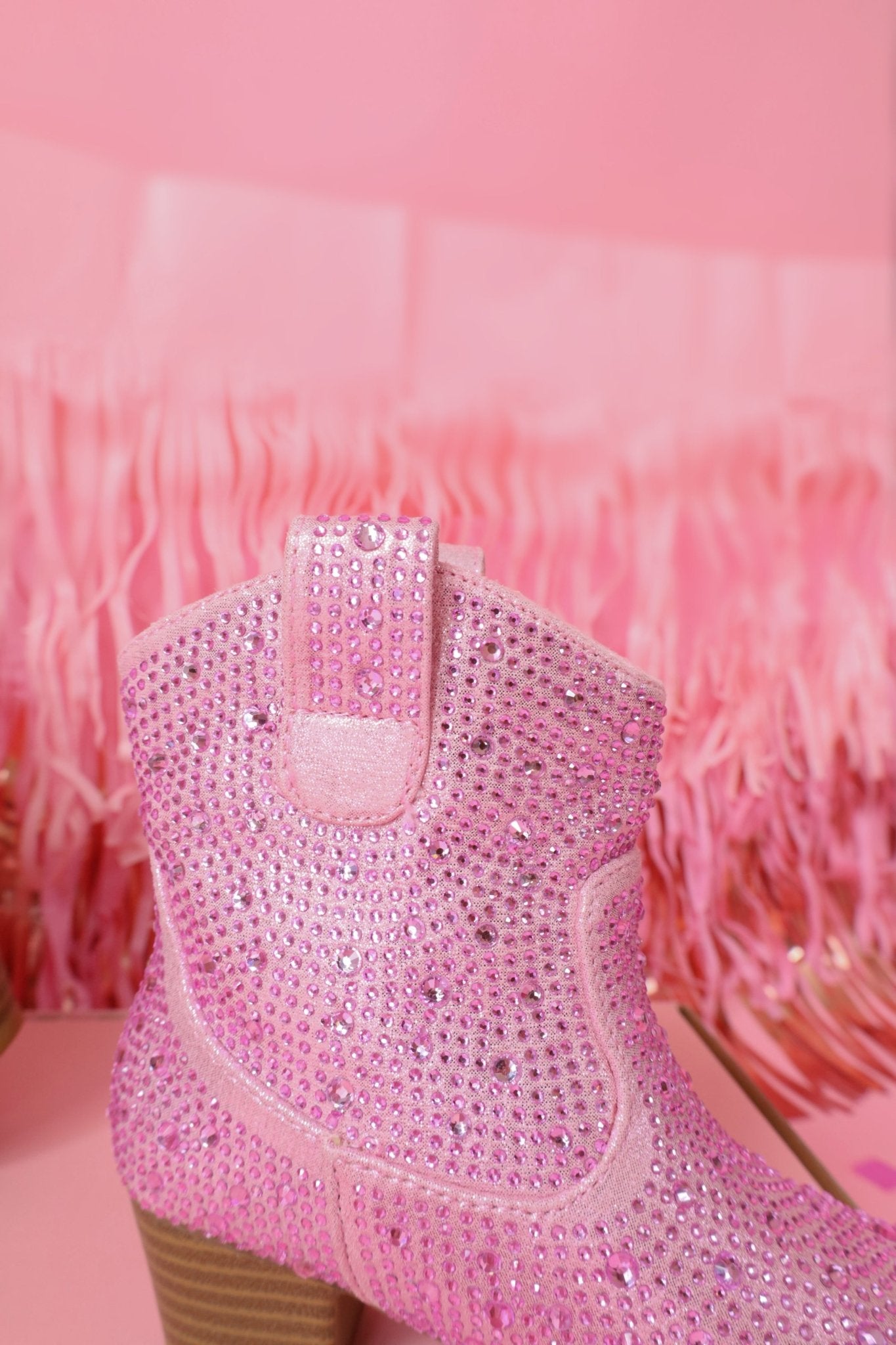 Pink rhinestone boots best sale